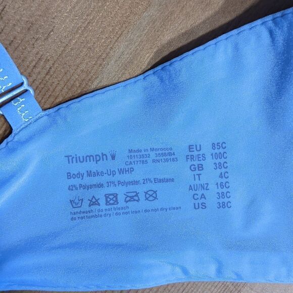 TRIUMPH Body Make-up whp Essentials Full Cup T Shirt Bra size 38C - Picture 8 of 8